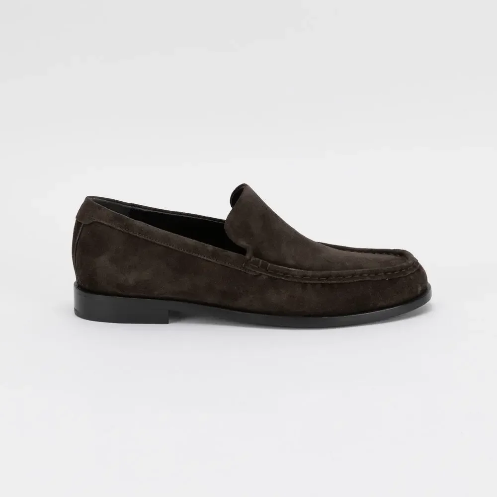 Vince Men Miles Suede Loafer Cocoa Brown Size 9.5 US/ 43 EU
